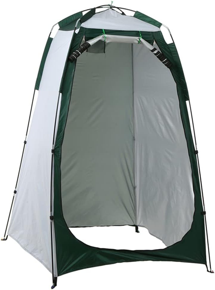 Shower Privacy Toilet Tent Portable Pop up Tent Dressing Room Privacy Shelter for Outdoor Camping Fishing Beach Shower Toilet with Zippered Carrying Bag (Green 120x120x190cm)