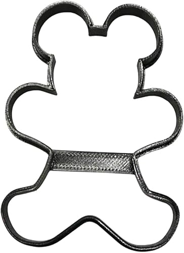 YNGLLC Cortador de galletas mágico de ratón y pan de jengibre temático, fabricado en Estados Unidos, negro, 1 pieza