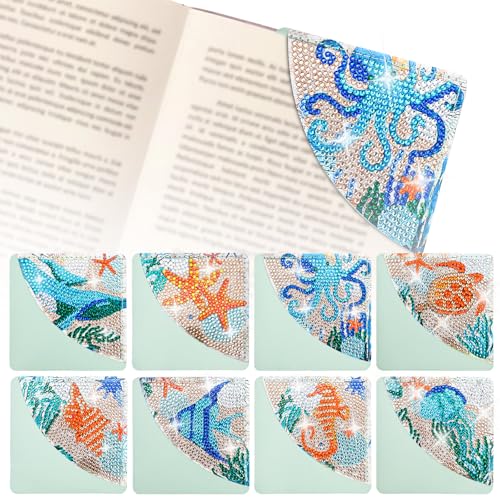Kits d'art diamant marque-page de peinture strass loisirs créatifs pour adulte