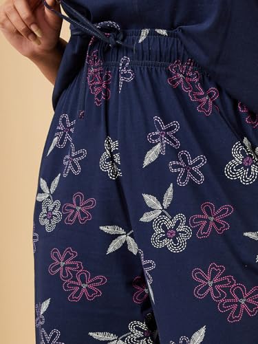 Image of Max Plus Size Women Floral Printed PJ Set