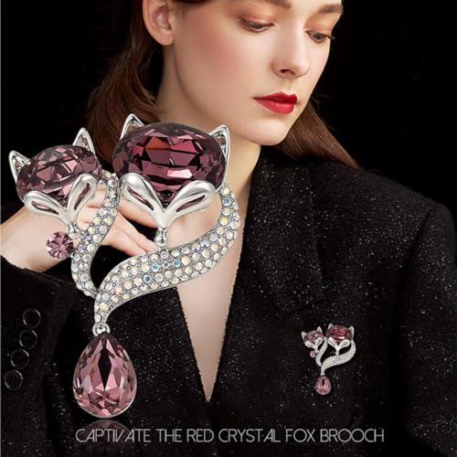 Image of Animal Brooch for Women Girls 18k Gold Plated Animal Brooch Pin Rhinestone Animal Brooch Lapel Pin Jewelry Thanksgiving Day Birthday Wedding Gifts for Mom Wife