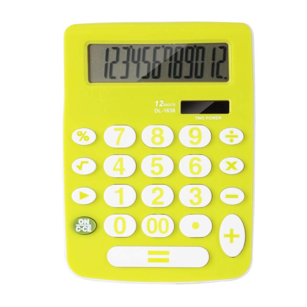 Calculatrice vocale à grand écran 12 chiffres JFDBGU avec véritable prononciation humaine