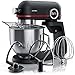 arendo - Robot da Cucina Potente da 5 Litri - Recipiente in Acciaio Inox - incl. 3 Utensili di miscelazione - 8 Fasi di commutazione - 800 Watt Max - Impastatrice Professionale - Display - Antracite