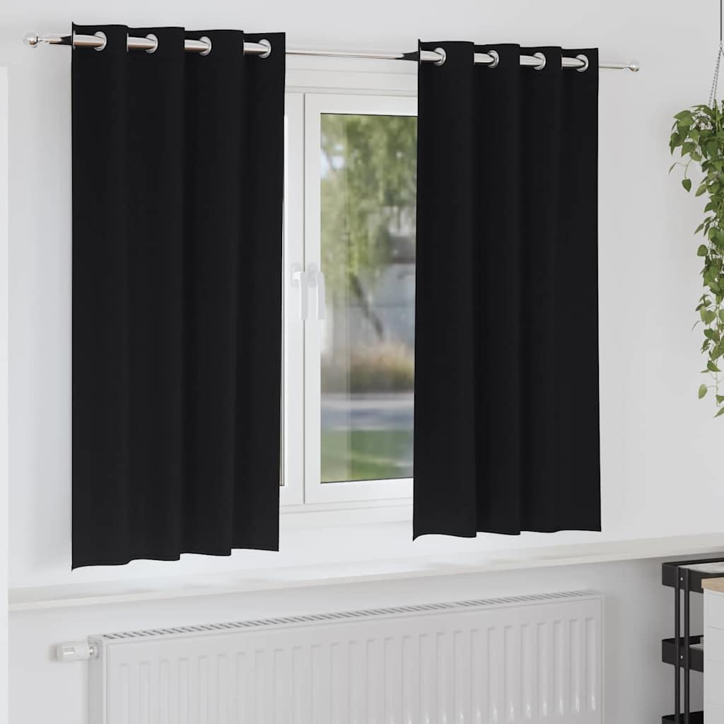 Rideaux occultants pour chambre et salon à anneaux 175x140