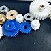 BELTXTROPHE 1pcs 1M 60T Blue Nylon Straight Teeth Gear 1 Module 60 Teeth Plastic Spur Gear Pinion Gear 62mm Diameter Cylindrical Gear Industry(6MM BORE)