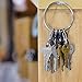 Nite Ize BigRing Steel S-Biner - Key Holder with Carabiners - Heavy-Duty Organizer with Black & Stainless Steel S-Biners - Key Ring & Keychain Accessories
