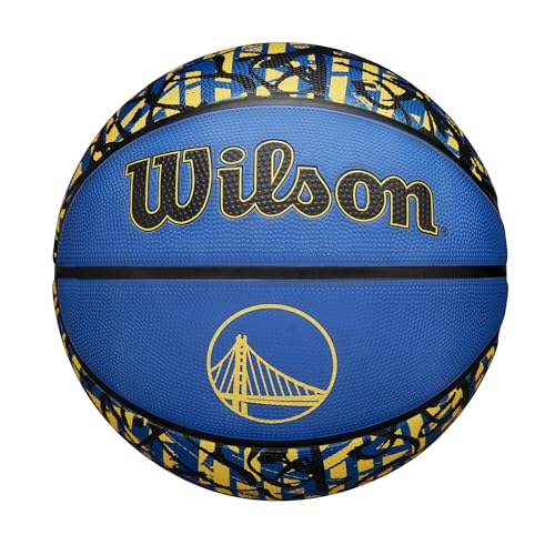 WILSON NBA Team Graffiti Basketball - Golden State Warriors Size 7-29.5