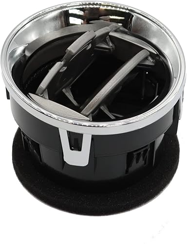 Miniatura 3 de Nakkaa Juego de 4 piezas de lumbrera delantera interior para salpicadero, calentador de CA, cromado, compatible con 2009-2014 150 9L3Z-19893-CA