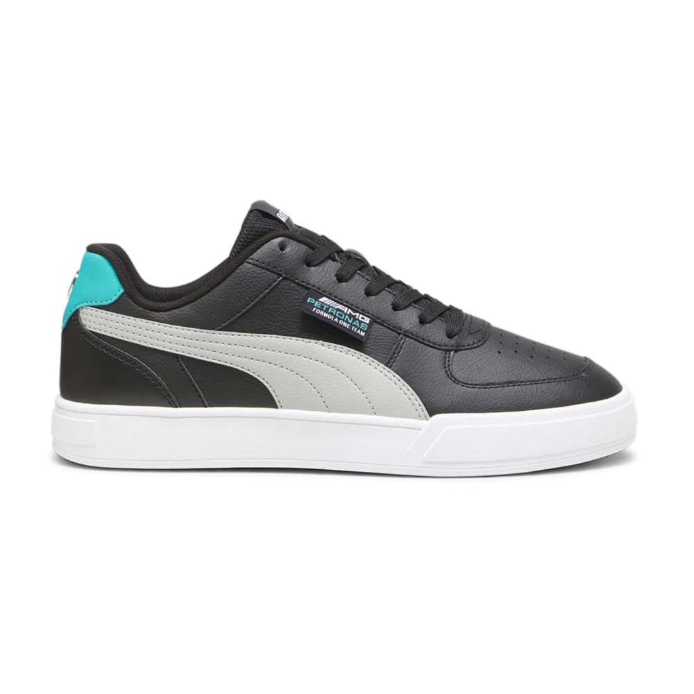 Mens Mercedes Amg Petronas Motorsport Caven Lace Up Sneakers Shoes Casual - Black
