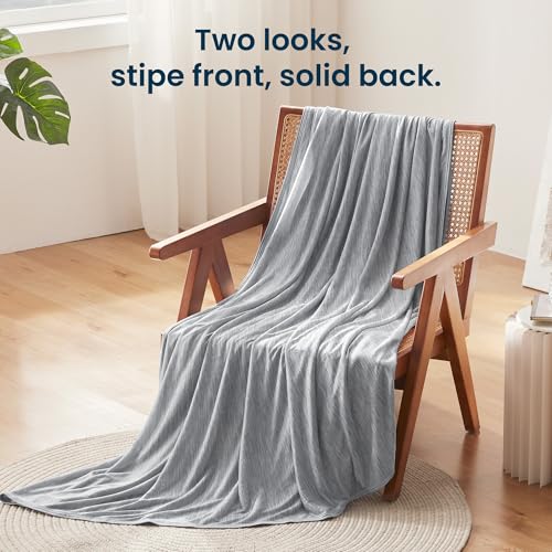 50 x 70 Sleep Zone Nanotex Cooling Throw Blanket (Grey) 6.49 + Free Shipping w/ Prime or on 35+ + 50% Off Code FWJ9M0F6 - image 2