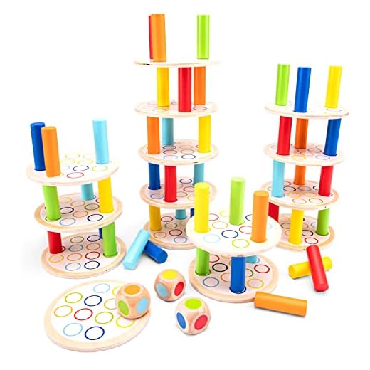 New Classic Toys Juego de Torre de Equilibrio de Juguetes clásicos 10809