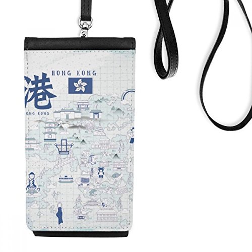 Faux smartphone bourse en cuir suspendu voyage Chine souvenir