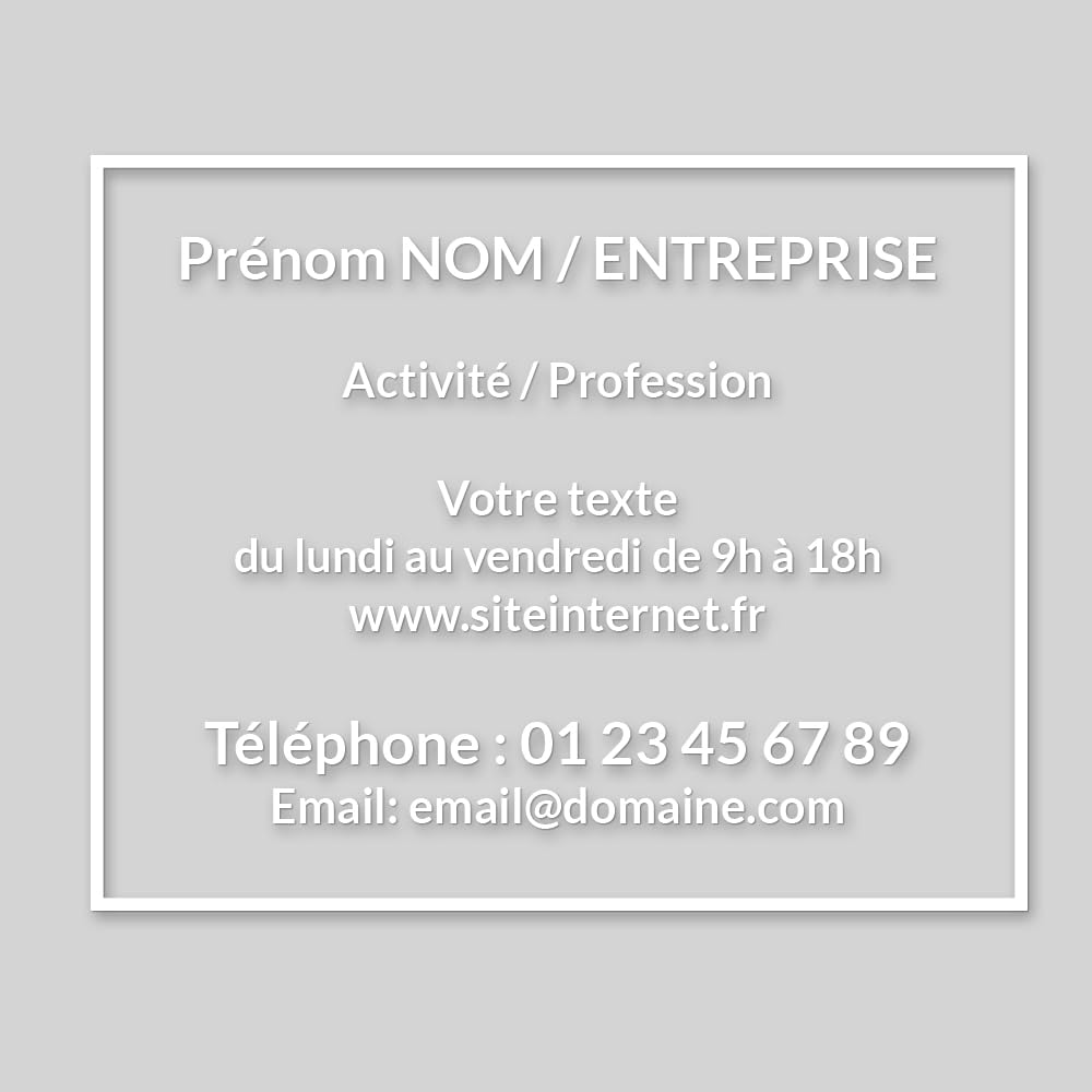 Autocollant sticker vitrine personnalisé - UTTSCHEID (Professionnel, Adhésif)