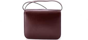 Pre-Loved Classic Box Bag Smooth Leather Teen, Burgundy