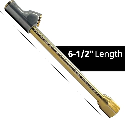 Miniatura 3 de Portabrocas de aire para neumáticos para semirremolque. Cabezal doble de alcance extendido, FNPT de 1/4 de pulgada, 200 psi. Este portabrocas de