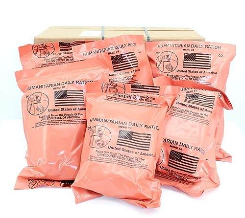 6 Meal HUMANITARIAN DAILY RATION MRE - RANDOM MENU - 2023