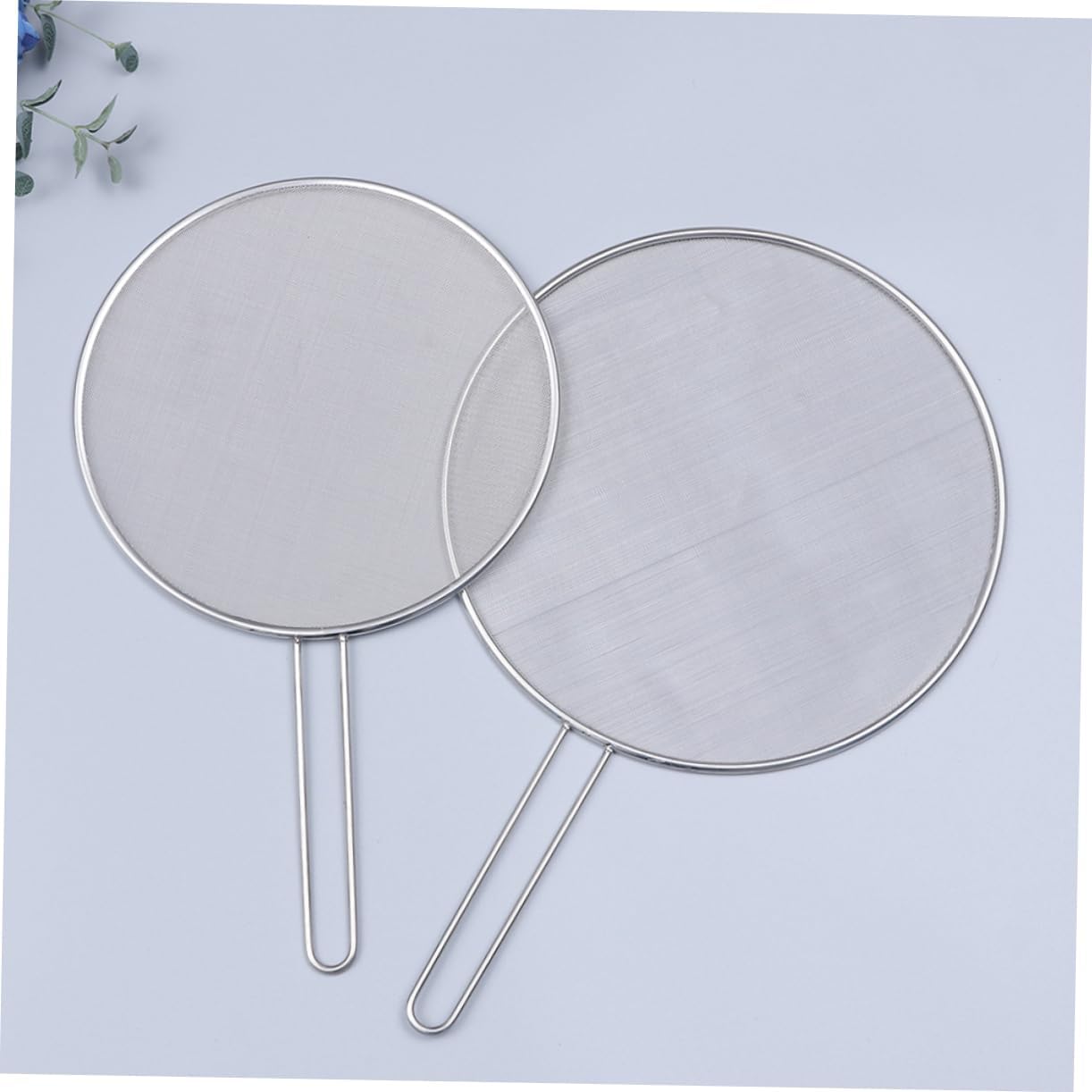 2pcs Explosion Heat Insulated Pot Lid Mesh Pot Cover Smoke Lid Filter Stainless Steel Splatter Guard