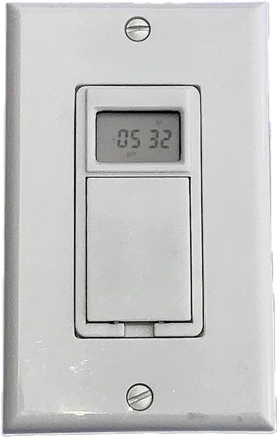 MarkTime 42E724P Programmable Electronic Time Switch, White