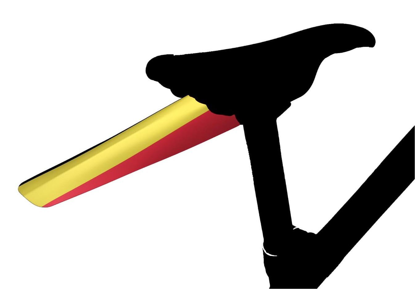 Parafango strada-moto clip-on sotto la sella Velox | Vélo-Store Parafango strada-moto clip-on sotto la sella Velox | Vélo-Store