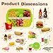 26PCS Pretend Play Kitchen Food Set - Dessert Toys with Hamburger, Hot Dog, Fries, Drink & Tray Detachable Play House Kitchen Accessories Role Play Toys Gift for Toddlers Boys Girls 3 4 5+ Years Old