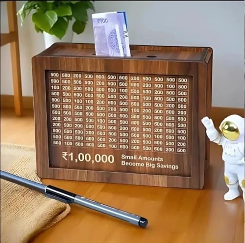 Generic Wooden ₹1,00,000 Savings Box - Image 4