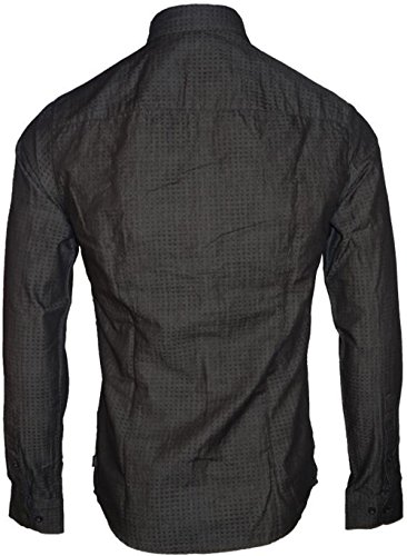 Armani Jeans Herren Freizeit-Hemd Schwarz schwarz Gr. X-Large, schwarz – Bild 3