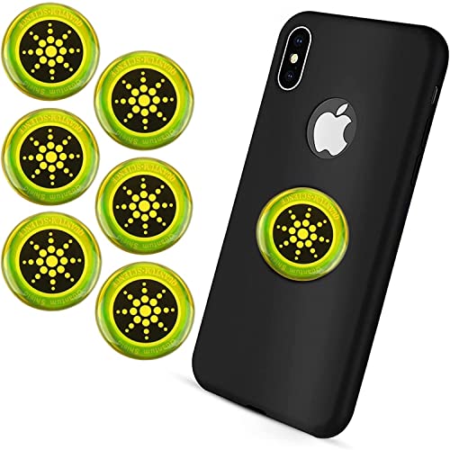 Lumkou 6 Pieces Emf Stickers Emf Blocker for Cell Phone Radiation Equipment Neutralizers Devices Accessories for Electronic Devices WiFi 5G Tablets Laptops Computers (Gold) by Lumkou - Used condition - US$7.01