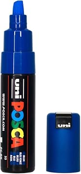 uni POSCA PC-17K Water-Based Paint Markers, Extra Broad Tip (15mm), Blue