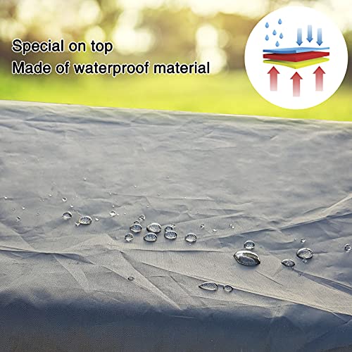 Patio Swing Mosquito Netting - Polyester Mesh Screen With Zipper Opening And Roof Waterproof Tent - Rectangle Netting Curtain (Three-Person Chair Size) #TOP2