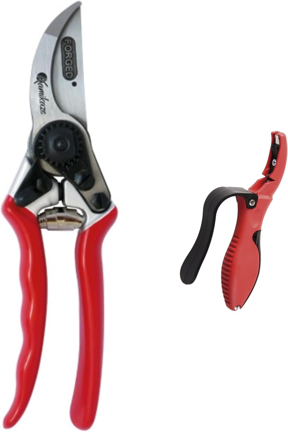 Tijeras de Poda Kamikaze Profesional. Mangos de Aluminio Revestidos en PVC Antideslizante. Hoja de Acero SK-5 Templado. Corta-Alambres. Corte Preciso hasta 25mm. Durabilidad Garantizada