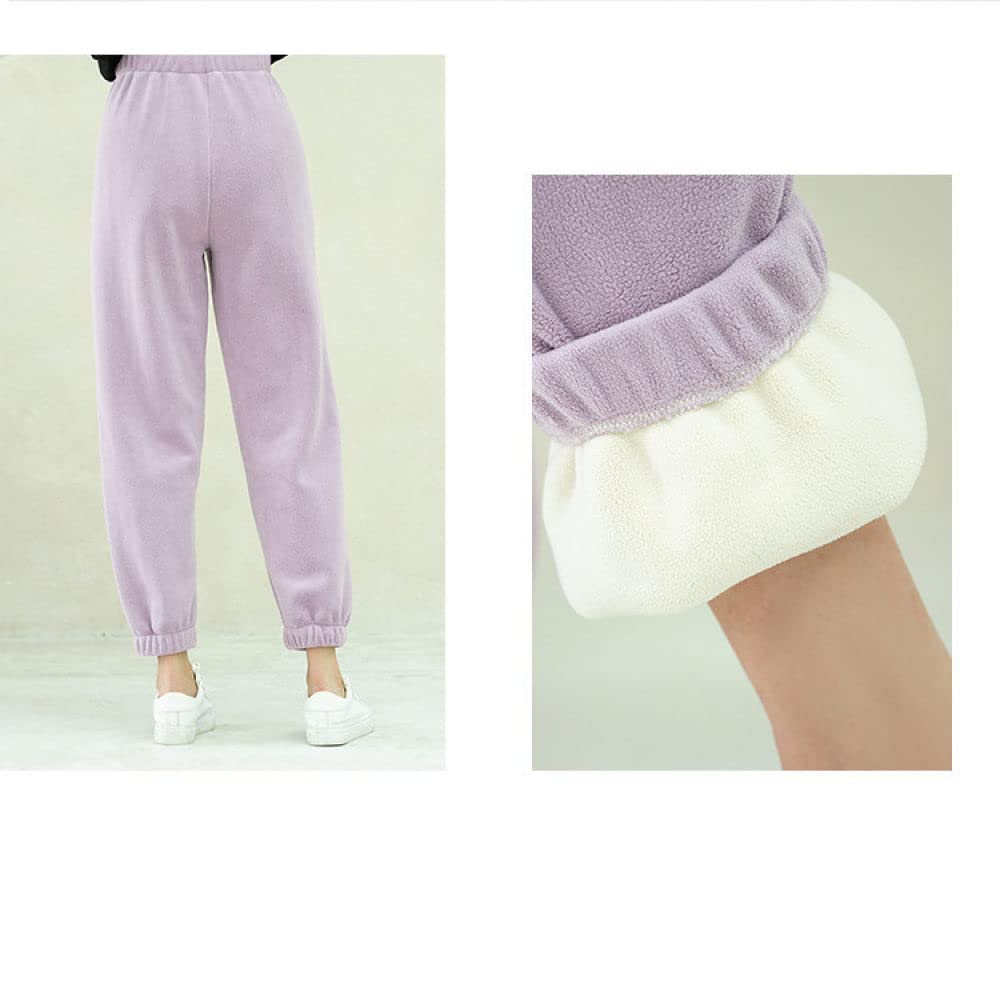 Vrouwen Pyjama Bottom,Dames Koraal Fleece Pyjamabroek Mode Sport Losse Effen Zwart Winter Dikker Zacht Warm Slaap Broek Elastische Taille Wijde Pijpen Broek Lounge Thuiskleding Broek, One Size Fit S Vrouwen Pyjama Bottom,Dames Koraal Fleece Pyjamabroek Mode Sport Losse Effen Zwart Winter Dikker Zacht Warm Slaap Broek Elastische Taille Wijde Pijpen Broek Lounge Thuiskleding Broek, One Size Fit S