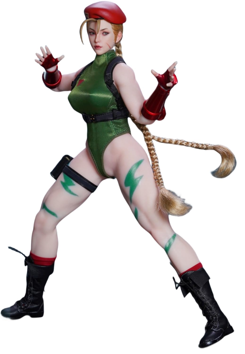 HiPlay Juego de figuras coleccionables de juguete completo: luchadora callejera, Jiami, versión verde, diseño sin costuras y móvil, figura de acción en miniatura a escala 1:6 P020A