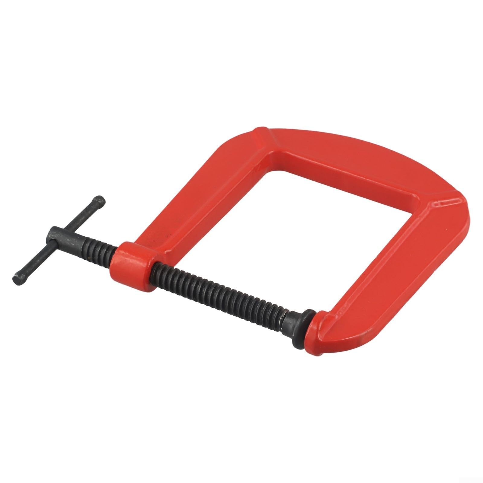 Morsetto a G resistente per lavorazione del legno, apertura ganascia 110 mm, profondità 305 mm, ghisa duttile con finitura antiruggine, cuscinetto girevole per uniforme (a)