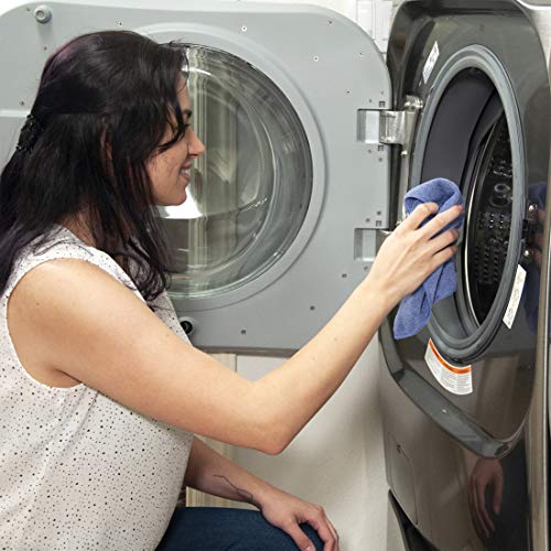 Serviettes microfibre Eurow de qualité supérieure 350 g/m² bleu - 7