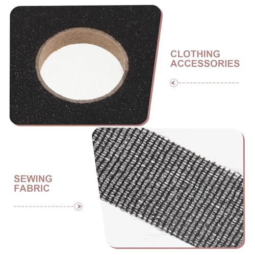 Cinta termoadhesiva fusible negra para coser entretela tejido no tejido HANABASS ropa y textil 3