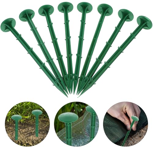 Piquets en plastique vert pour jardin NUOBESTY de fixation bâche 100 pcs - 6