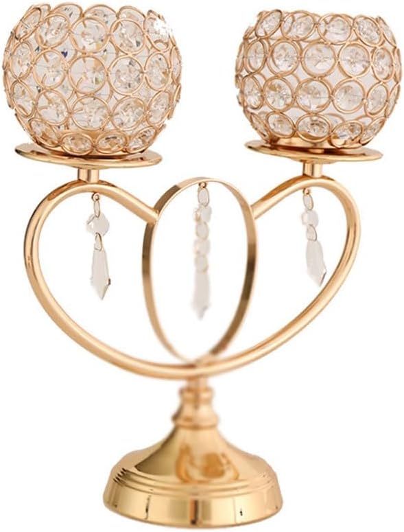 European Crystal Candlestick Minimalist Iron Gold Creative Halloween Ornaments