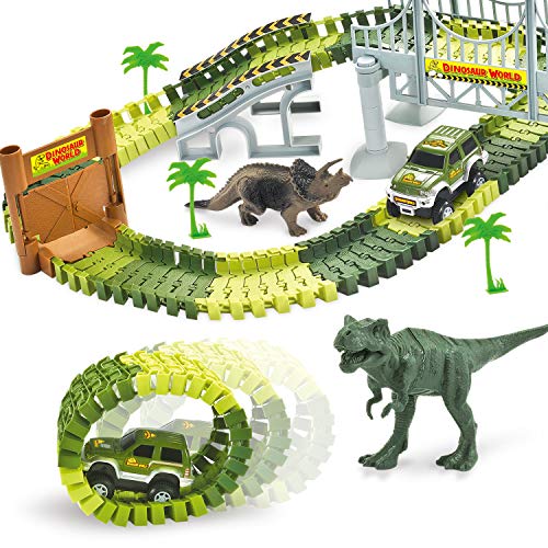 dinosaur racing car