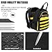 AUMTISC Tool Bag Backpack for Men, Heavy-Duty Tools Storage Organizer Work Bags Backpack for Construction Jobsite, Electrician, Industrial, Repairman, and HVAC Techs, Yellow