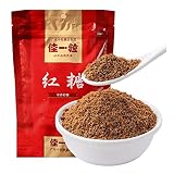 Mkostlich Brauner Zucker, Dunkelbrauner Zucker für Boba-Milch, Brauner Rohrzucker zum Backen, Kekse, BBQ-Saucen, Getränke, Brauner Kristallzucker, Chinesischer Brauner Zucker 红糖 (300g, 1er Pack)