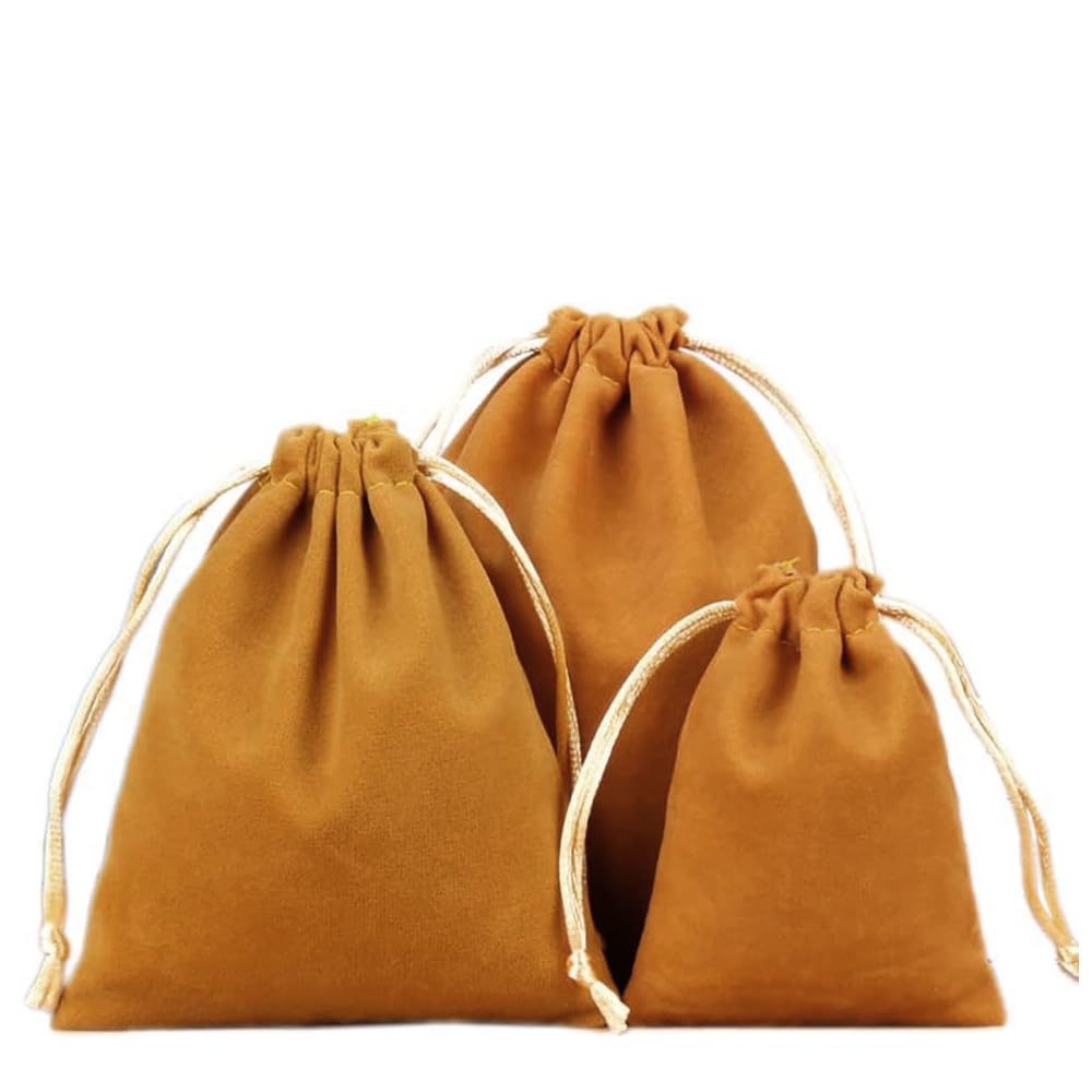 20 Sacs Velours Avec Cordon - 8x10cm Noir - Parfaits Pour Bijoux, Bonbons, Cadeaux - Lot économique