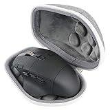 co2CREA Hard Travel Case Replacement for Logitech G604 Lightspeed Wireless Gaming Mouse (Grey Case)