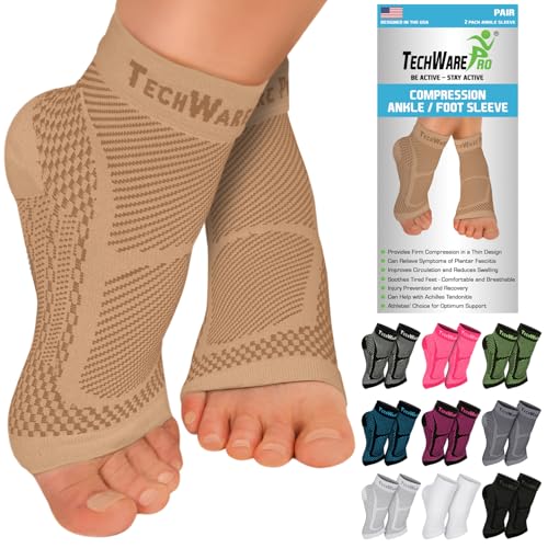 TechWare Pro Ankle Brace Compression Sleeve -...