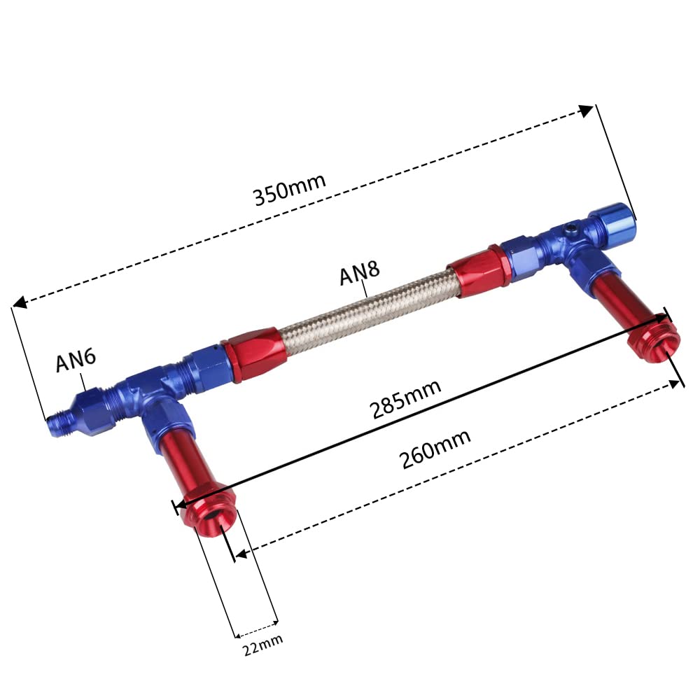 HOLLEY CARBURETOR FUEL LINE FLEXIBLE HOSE 4150 4160 QUICKFUEL AED - Foto 9
