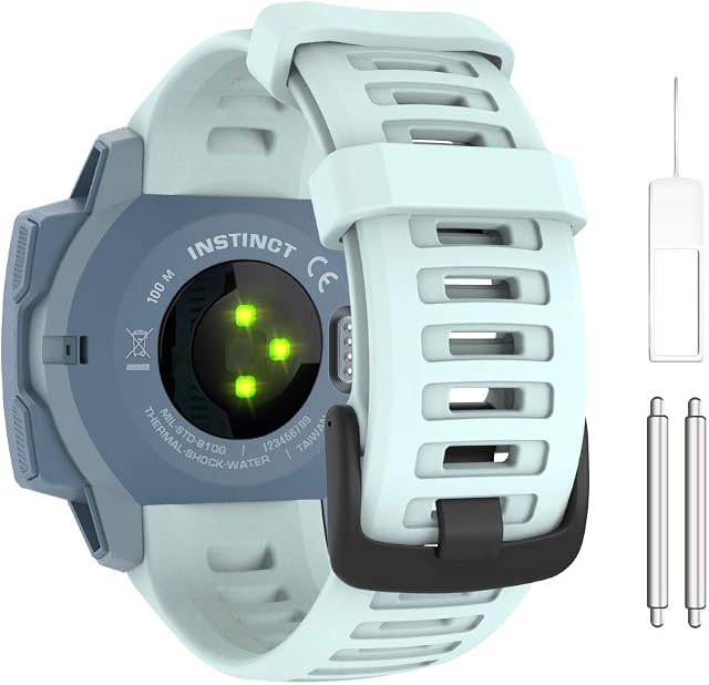 MoKo pasek kompatybilny z zegarkiem Instinct/Instinct Esports/Instinct Tactical/Instinct Solar/Camo/Surf/Tide GPS Smartwatch, 22 mm, miękki silikonowy sportowy, zamiennik paska do zegarka