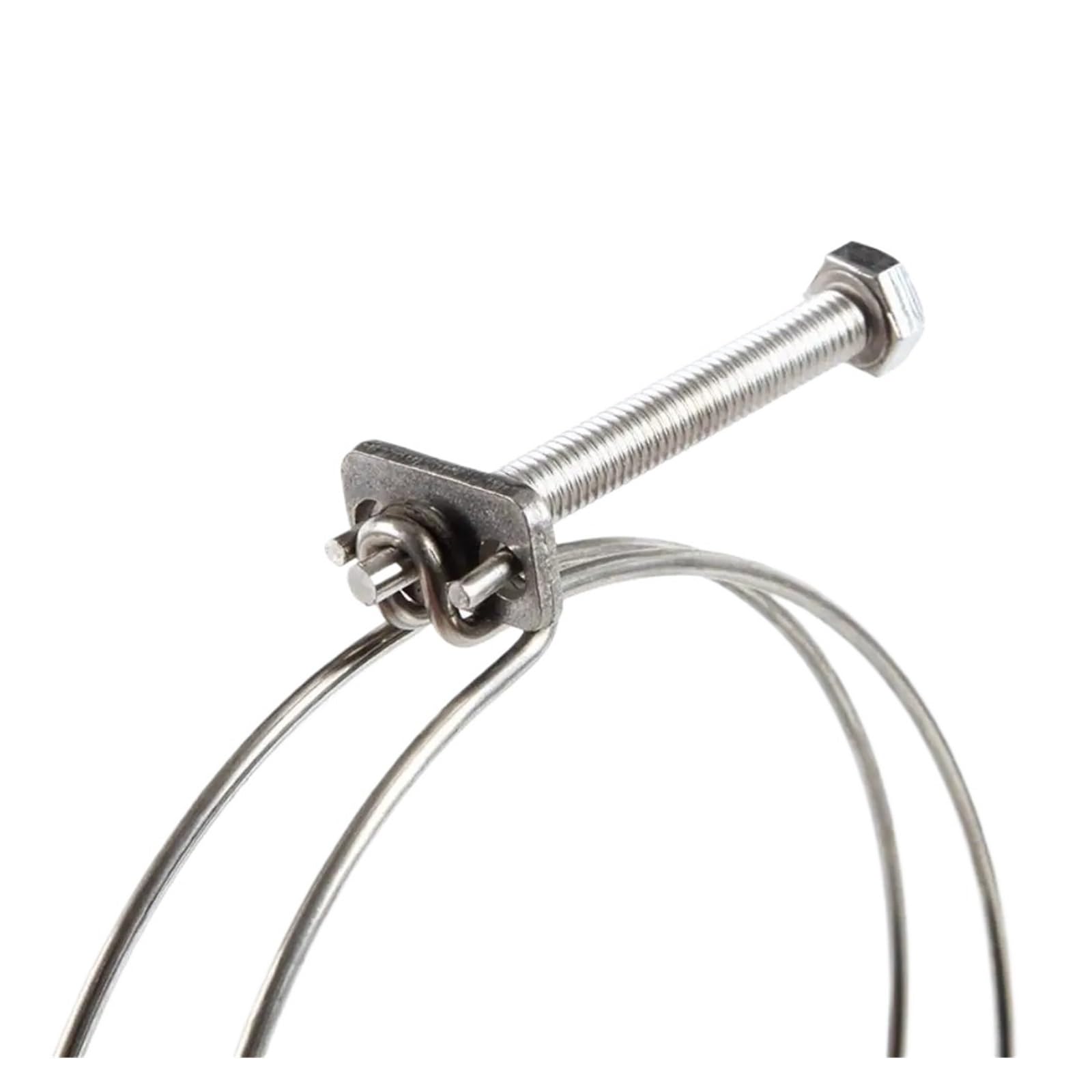 Morsetto per tubo a doppio filo, 1 pezzo, morsetto per tubo a doppio filo, clip fissa per tubo in acciaio inox 304, kit assortito (22-25 x 2,0 mm)