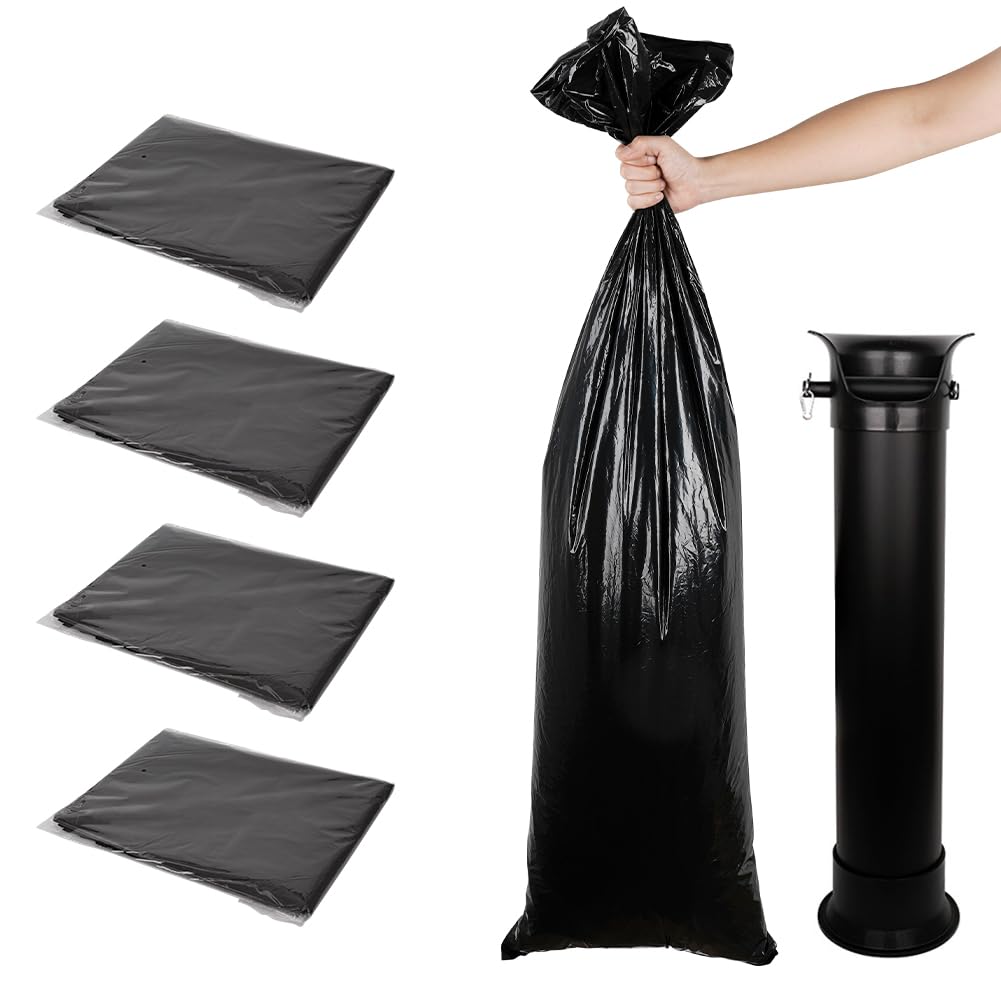 watchget Espresso Knock Box Garbage Bag Commercial Floor Standing Espresso Dump Bin Large Heavy Duty Thick Liners Coffee Shop Accessories 100Pcs