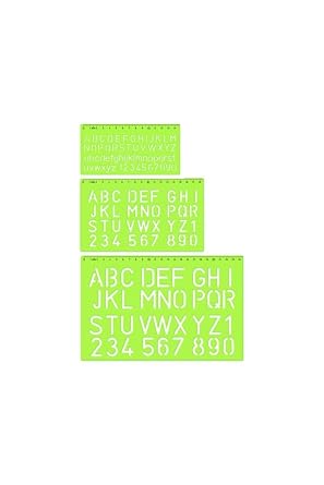 Yaz -harf  ablonu B y k Harf 20 Mm. 02260