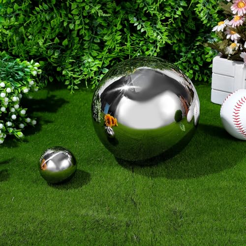 Bolas de espejo para jardín que transforman tu terraza con reflejos de luz mágicos 5