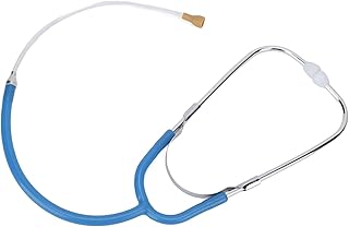 Audiphones Stethoscope, Listening Test Stethoscope, Volume Noise Detection Hearing Aid Stethoscope Easy to Use Binaural for Home (Light Blue)